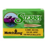 SIERRA MatchKing 1755 Palle HPBT Cal.6.5mm.264''1580grs Conf. da 100 Palle