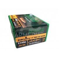 SIERRA MATCHKING 1744 HPBT Palle calibro 6,5mm.264'' 144 grani Conf. da 100 palle