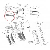 GLOCK 7577 RECOIL SPRING ASSEMBLED Molla di recupero più asta guida molla per Glock  22 e 35