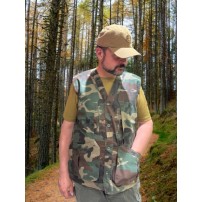 !!!SALDI -30%!!! Gilet da Caccia ARMI&BAGAGLI Retato 100% Cotone Woodland