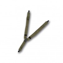 PATTON Bretelle Elastiche Verde clip in metallo