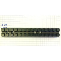 K-ARMS RAIL SLITTA Weaver in alluminio per attacco cannocchiale UNIVERSALE con 4 fori e 4 viti comprese