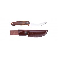 BROWNING KNIFE MADERA FIXED WALNUTT LEATHER SHEATH Coltello da caccia in noce con acciaio Bohler 10cm