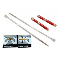 SHOCK LIGHT STICK Mirini per bindella fino a 6ore 2pz Rosso