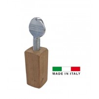 Richiamo tordo in legno di noce con vite