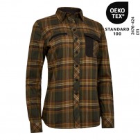 Camicia DEERHUNTER LADY BLAIR SHIRT Donna in 100% Cotone GreenCheck
