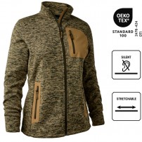 Maglia DEERHUNTER LADY SAREK KN ITTED a manica Lunga Full Zip 290g/m Butternut