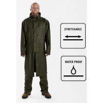 Giacca Impermeabile DEERHUNTER HURRICANE RAINCOAT Lunga WP5000