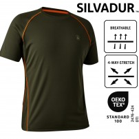 T-shirt DEERHUNTER CHAMOIS T-SHIRT Silvadur Antibatterico 140g/m2 Verde