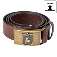 Cintura DEERHUNTER Cuoio con Fibbia a Strozzo e Logo Deerhunter Cognac