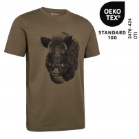 T-shirt DEERHUNTER JAXON T-SHIRT 100% Cotone 160g/m2 Driftwood