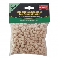 BALLISTOL CLASSIC Feltrini calibro 6mm, 243, 6,35, 6,5, 260 Conf. BUSTA da 300 feltrini