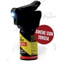 CONTRA DOG Spray Antiaggressione per la difesa personale da animali con luce a LED Con getto Balistico