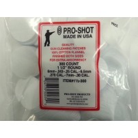 PRO-SHOT Pezzuole per pulzia Cal.6mm-.243-.25CAL-.6,5mm-270-7mm-30 Conf. da 300 pz.