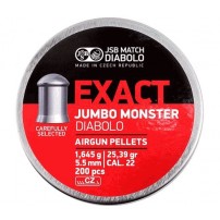 JSB EXACT JUMBO MONSTER DIABOLO Pallini Calibro 5,52mm 25,39grs 1,645gr Conf. 200