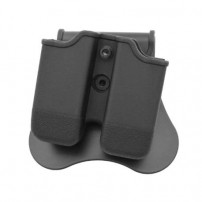 CYTAC CY-MP-G3 Porta caricatore pistola doppio per modelli GLOCK in tecnopolimero Nero