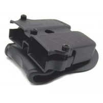 CYTAC CY-MPU Porta caricatore pistola doppio Universale per calibri 9mm -40-45 bifilare in tecnopolimero Nero