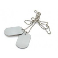Piastrina militare metallo