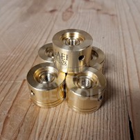 Bobine calibro 28 in ottone per chiusura ad orlo tondo bossolo in plastica