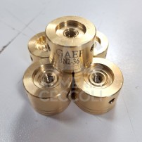 Bobine calibro 36 in ottone per chiusura ad orlo tondo bossolo in plastica