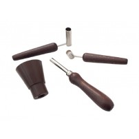Set misurini per caricamento bossoli cal.8 flobert, con imbuto per polvere e pallini