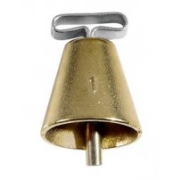 GERMAN Campanella in bronzo di alta qualità, con passante per collare da mm.25, h.mm.35