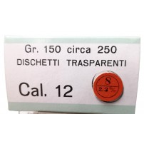 GUALANDI CARTONCINI DI CHIUSURA Cal.12 Numerato Nr.8 Rossi Conf. da 250 circa
