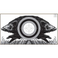 BERSAGLIO CINGHIALE CORRENTE con testa a sinistra e a destra formato 50x70 MULTICOLORE cod.815/5
