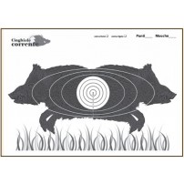 BERSAGLIO CINGHIALE CORRENTE Competition con testa a destra formato 50x70 cod.816