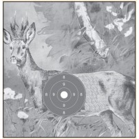 BERSAGLIO per esame caccia di selezione 2 52x55 cod.838