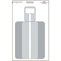 BERSAGLIO OPERATIVO Bersaglio ufficiale Tiro dinamico operativo formato 50x70 cm PEZZO SINGOLO cod.853