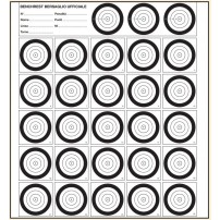 BERSAGLIO Benchrest 2012 con 28 centri 55x52 cod.855