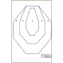 BERSAGLIO OPERATIVO per tiro operativo dinamico formato 50x70 PEZZO SINGOLO cod.856