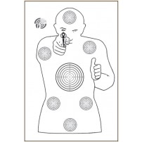 BERSAGLIO OPERATIVO per tiro di difesa formato 50x70 cm PEZZO SINGOLO cod.868