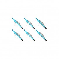 Punte da caccia a tre lame in acciaio e corpo in alluminio SET 6 PEZZI cod.JX-211