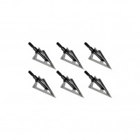 PUNTE DA CACCIA JX-212 A TRE LAME IN ACCIAIO CORPO IN ALLUMINIO SET 6 PEZZI