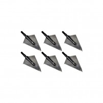 PUNTE DA CACCIA JX-225 A DUE LAME IN ACCIAIO CORPO IN ALLUMINIO SET 6 PEZZI