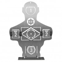WOSPORT WST Shooting Training Metal Target Bersaglio mezzo busto per armi ad aria compressa cod.WO-TG31