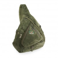 Monospalla MARSUPIO SUEDE 26 in Microsuede Verde 48x40x15 26lt