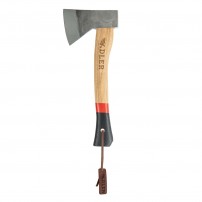 ADLER SCOUT Accetta da 30cm con Manico in legno Rosso/Nero Made in Germany