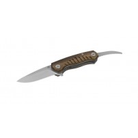 MASERIN FOREST EDGE Coltello da Caccia 2 Lame | Manico NOCE