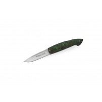 Coltello ripiegabile MASERIN Sergio Consoli impugnatura in Radica Verde Acciaio Inox N690