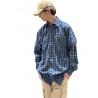 !!!!!CONDOR CREATION -50%!!!!! CONDOR CREATION STESI Camicia in Flanella a Quadri Blu