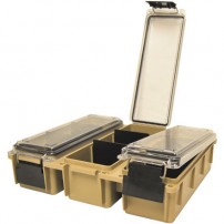 BERRYS TRI CAN TAN Porta cartucce con separatore interno