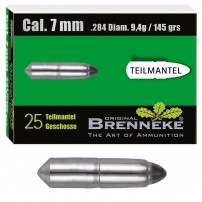 BRENNEKE TEILMANTEL palle calibro 7mm (.284) 145grs | 25pz | Cod. 520137