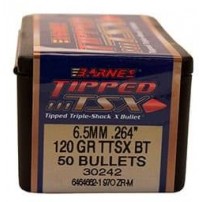 BARNES TTSX TIPPED TSX 30242 Palle BT Cal.6,5mm.264'' 120grs Conf. da 50 palle