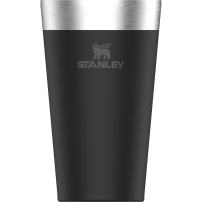 Bicchiere termico Stanley BEER PINT da 470ml Matte Black Pebble Nero