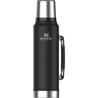 Borraccia Termica da Stanley CLASSIC BOTTLE 1000ml Matte Black Pebble Nero