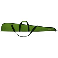 AYRONE Fodero per fucile imbottito con cerniera e bretella fissa da 130cm Colore Verde con Logo Armeria Ceccoli