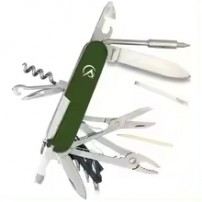 Coltello ALBAINOX Multiuso 20 usi Manico Verde lama